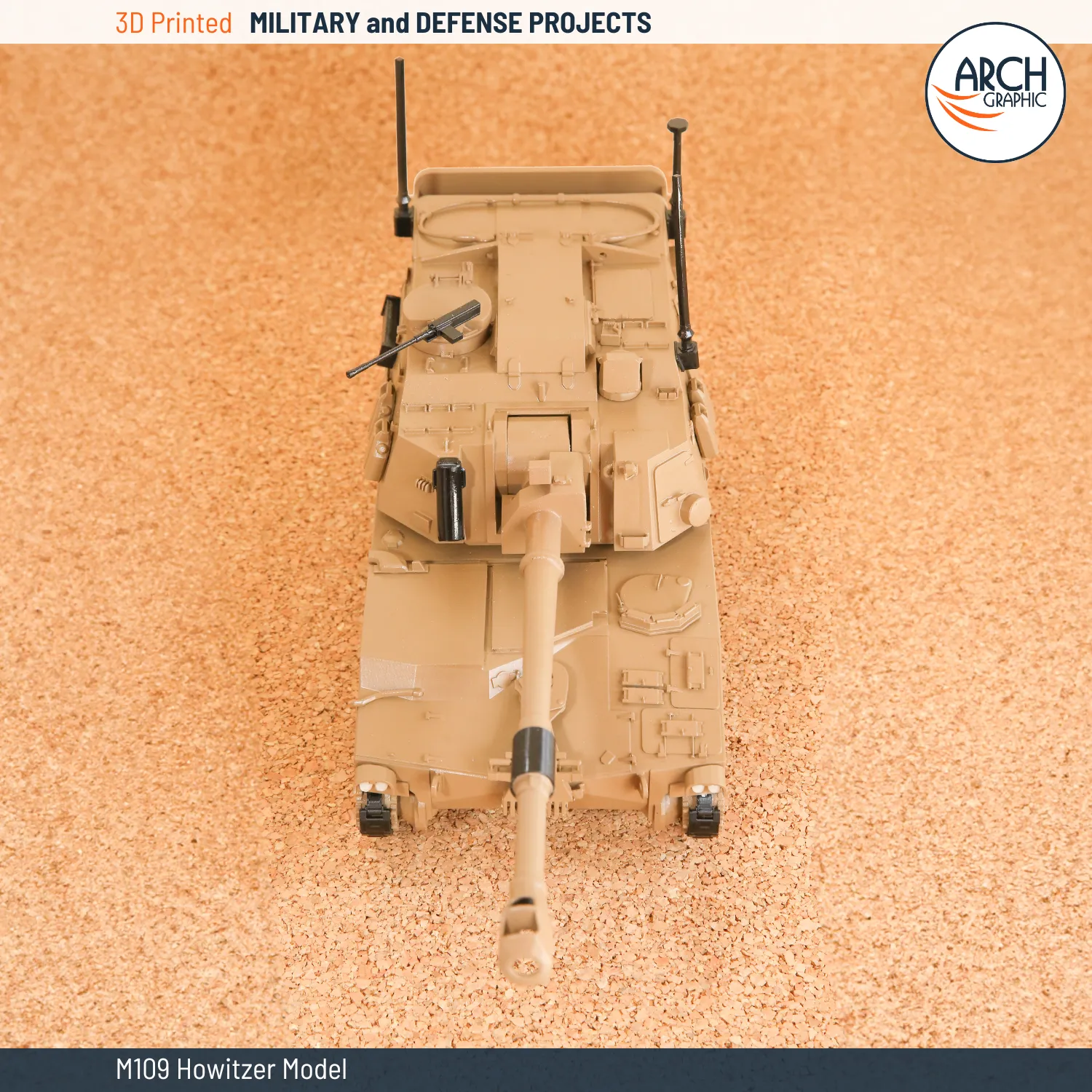 3D Printing M109 Howitzer Model