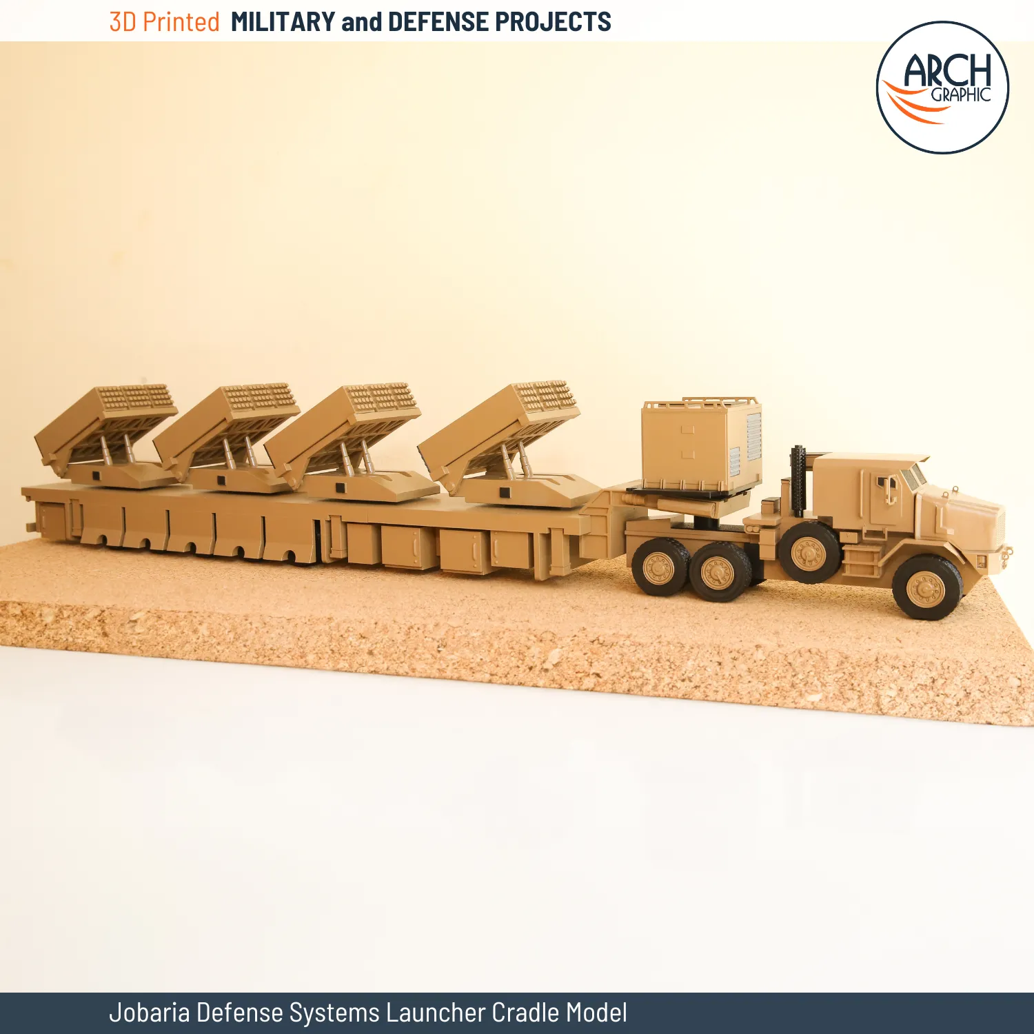 3d printing Jobaria Defense Systems Launcher Cradle Model
