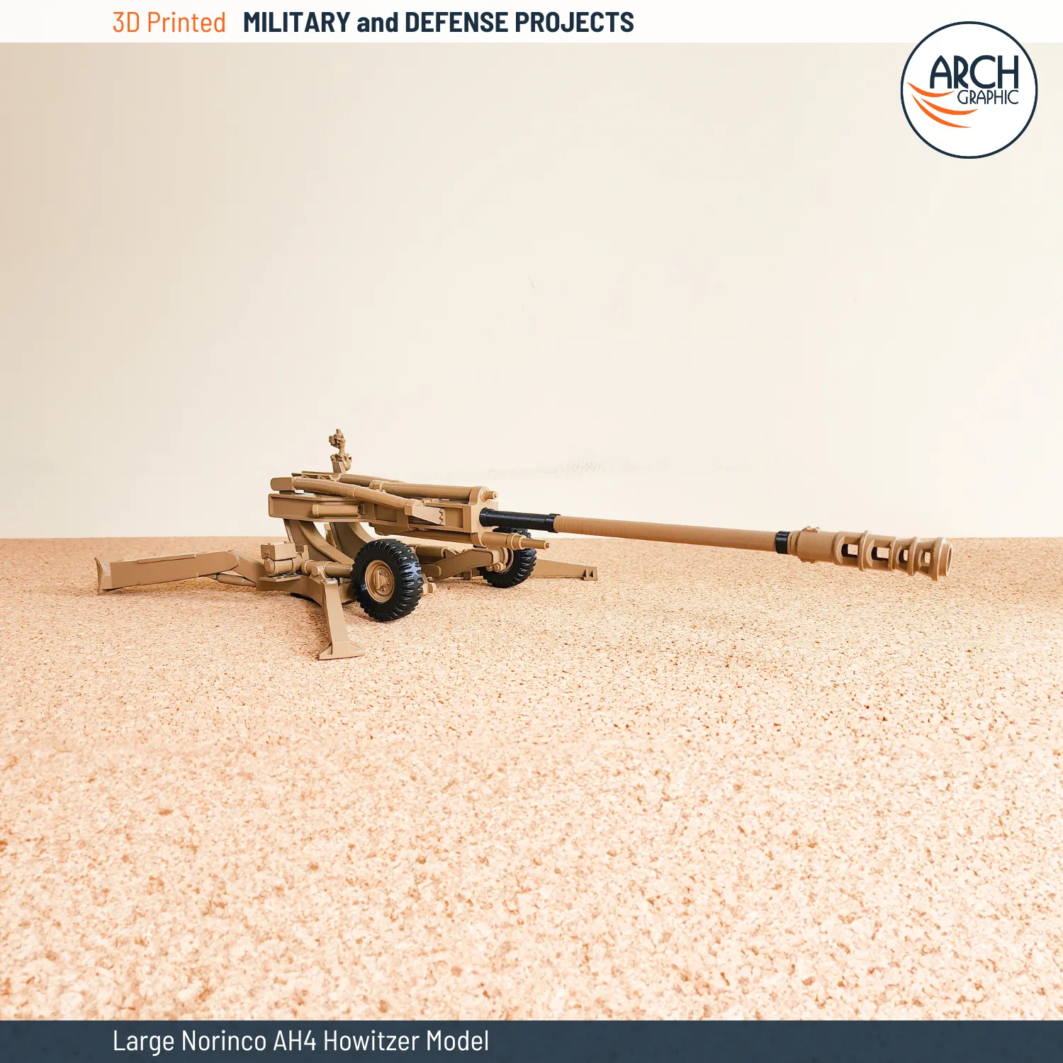 3D Printing Norinco AH4 Howitzer Model