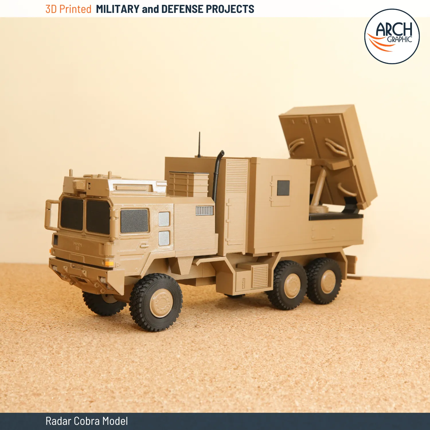 3d printing radar cobra scale model
