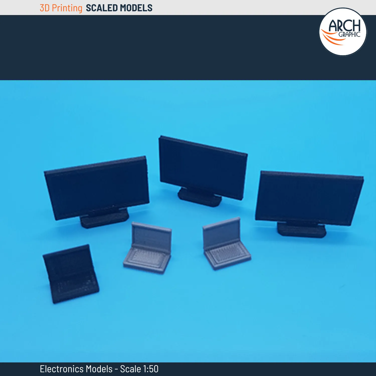 3D Print Electronics Models, 1:50