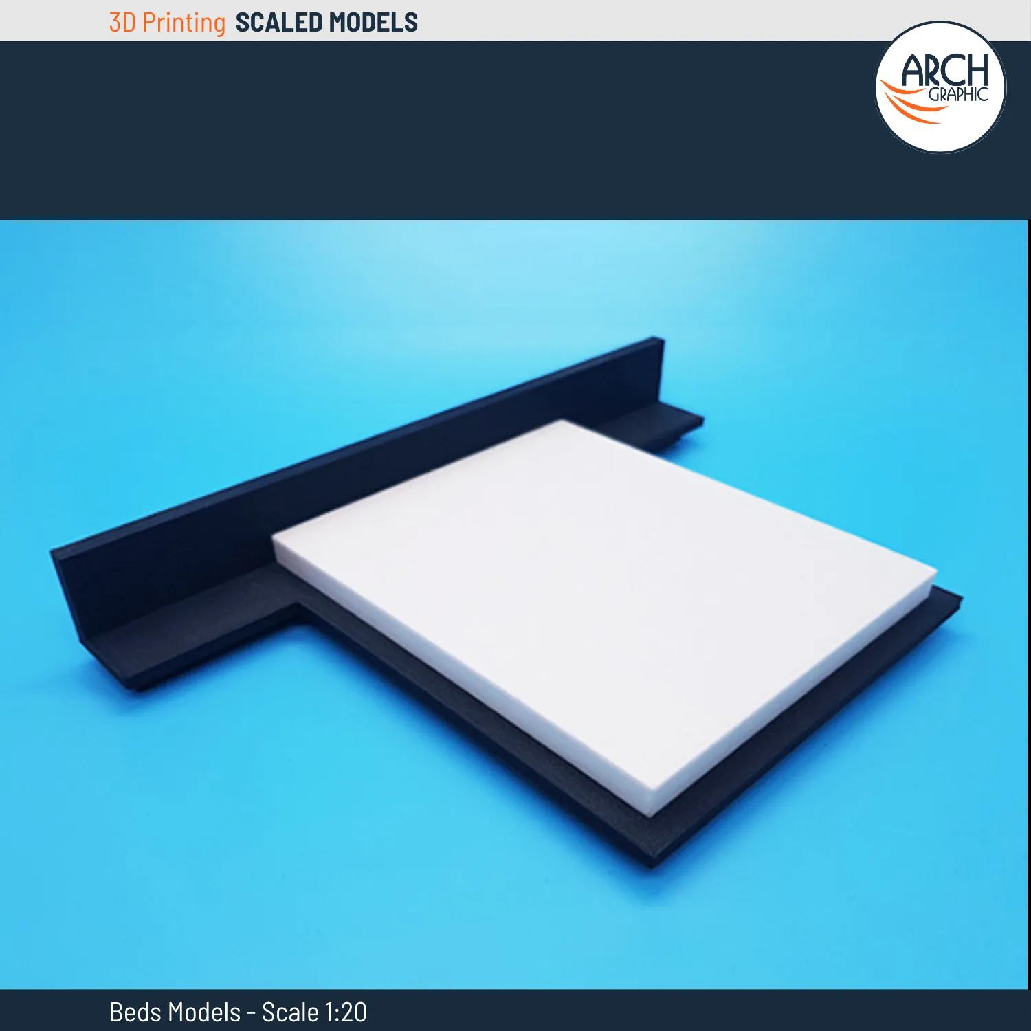 3D Printing Beds Models Scale 1:20