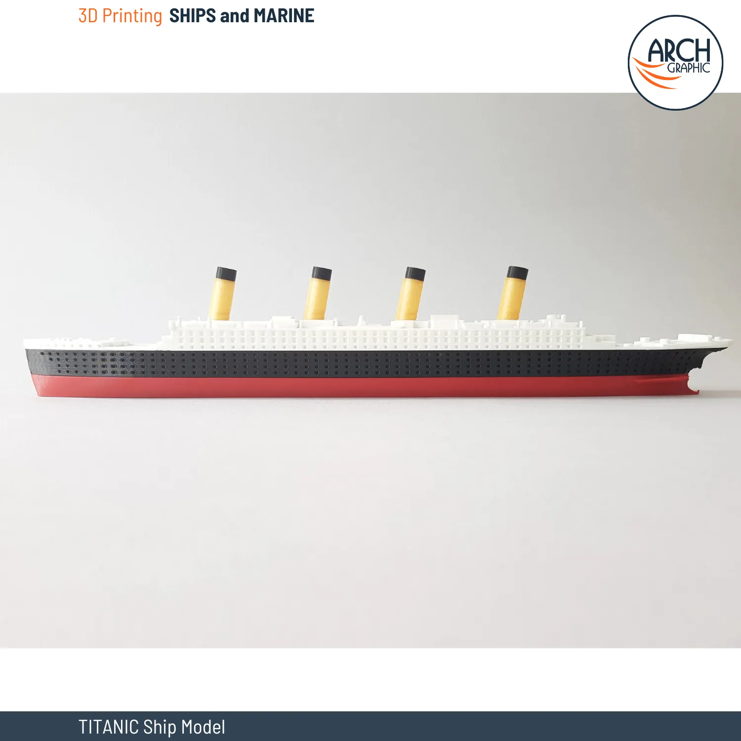3D Printed TITANIC Ship Model