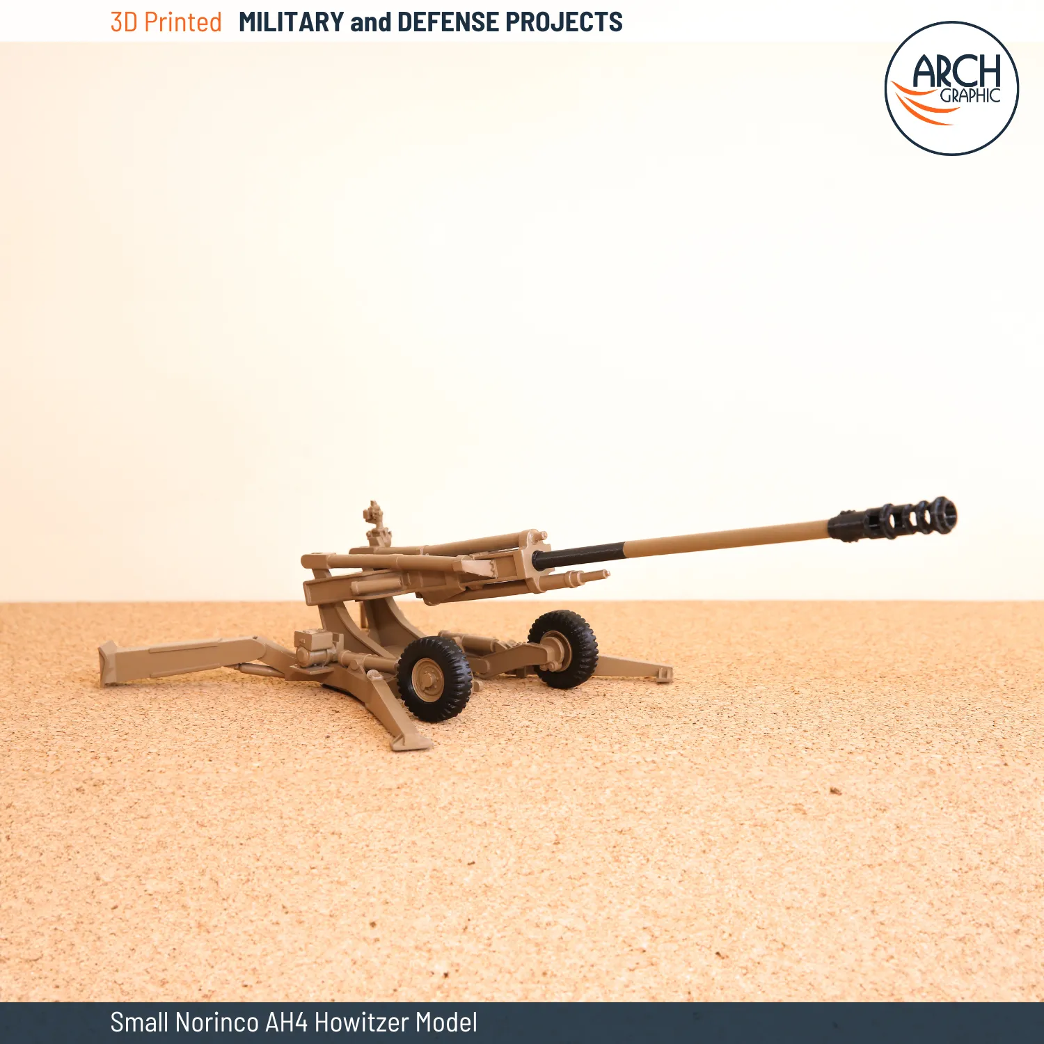 3D Printing Norinco AH4 Howitzer Model