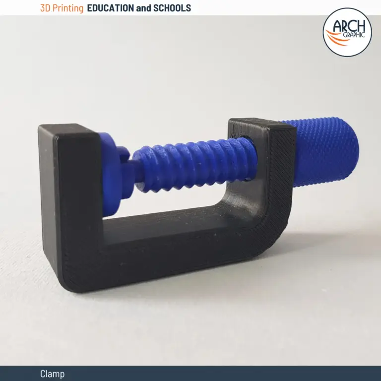 3D printed clamp model for mechanical learning in UAE