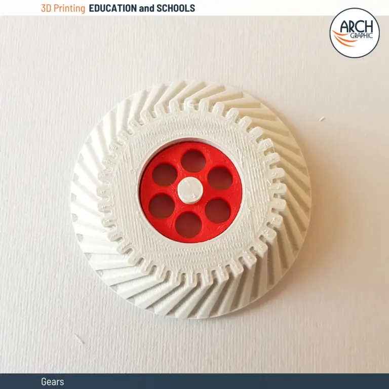 3D printed gear system for mechanical and robotics projects in UAE