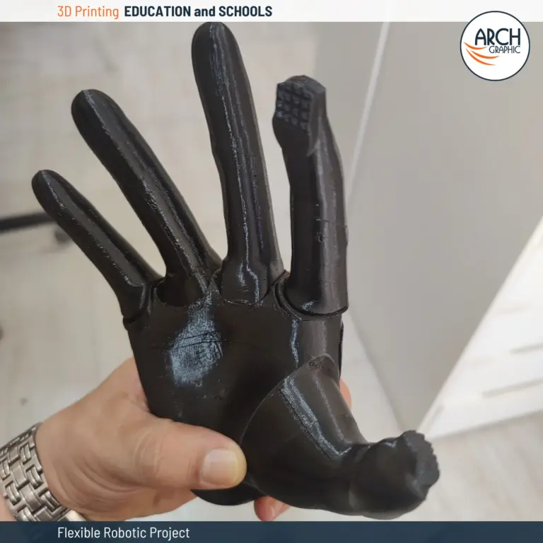 3D printed robotic hand model for mechanical and prosthetic research